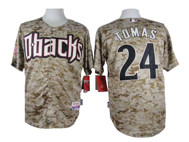 Men Arizona Diamondback #24 Tomas Camo MLB Jerseys